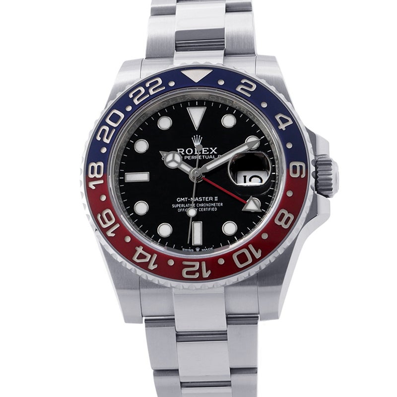 ロレックス GMTマスター2 デイト ランダムシリアル ルーレット 126710BLRO ROLEX 腕時計 黒文字盤