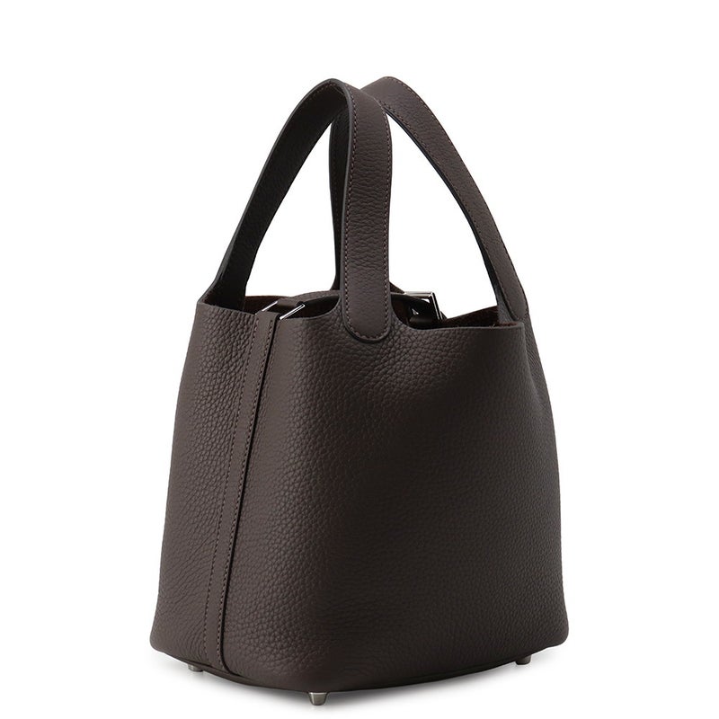 エルメス ハンドバッグ ピコタンロックPM ベブラン/シルバー金具 トリヨンクレマンス K刻印 HERMES トートバッグ バイブラン
