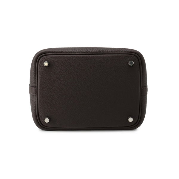 エルメス ハンドバッグ ピコタンロックPM ベブラン/シルバー金具 トリヨンクレマンス K刻印 HERMES トートバッグ バイブラン