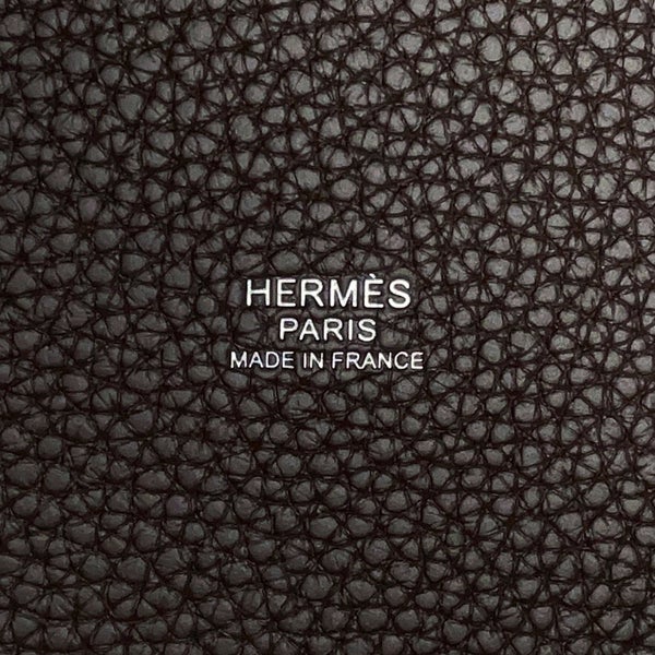 エルメス ハンドバッグ ピコタンロックPM ベブラン/シルバー金具 トリヨンクレマンス K刻印 HERMES トートバッグ バイブラン