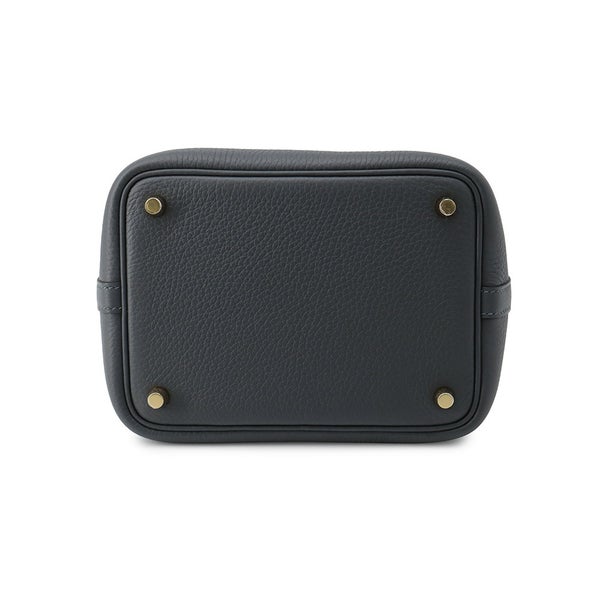エルメス ハンドバッグ ピコタンロックPM グリミスティ/シャンパンゴールド金具 トリヨンクレマンス G刻印 HERMES トートバッグ