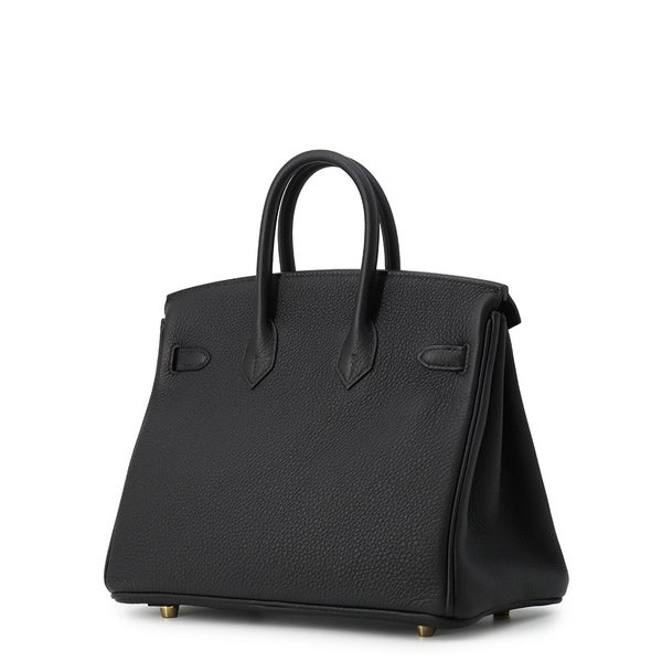 エルメス バーキン25 ブラック/ゴールド金具 トゴ G刻印 HERMES Birkin ハンドバッグ 黒