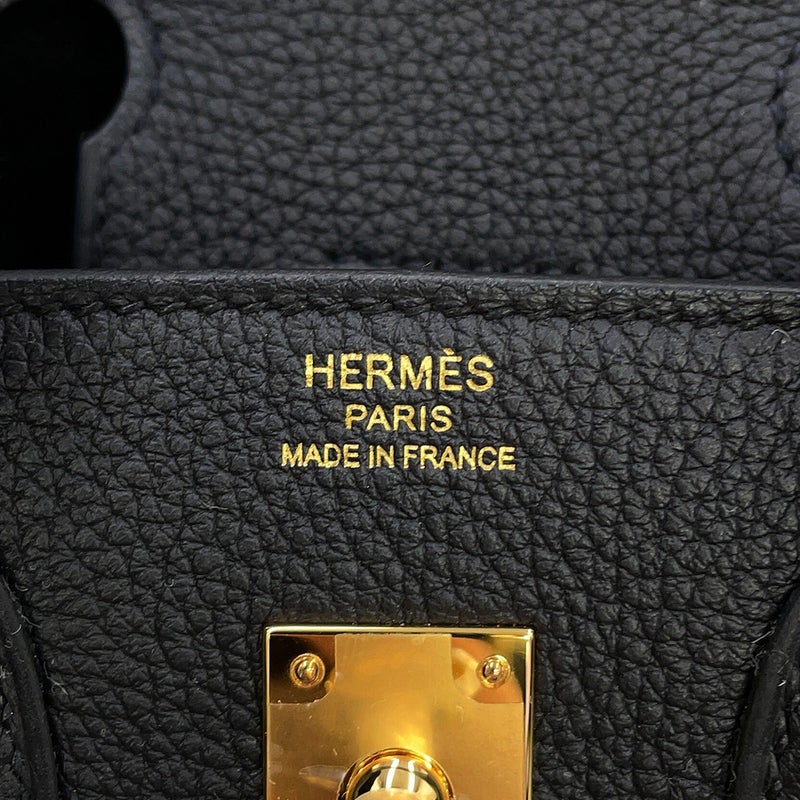 エルメス バーキン25 ブラック/ゴールド金具 トゴ G刻印 HERMES Birkin ハンドバッグ 黒