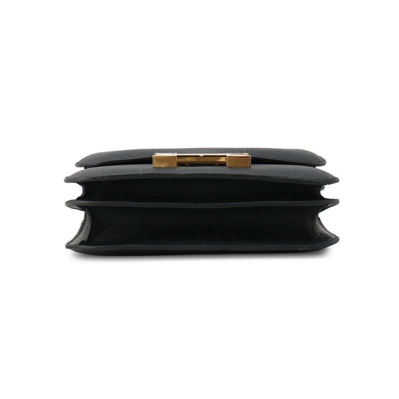 エルメス ショルダーバッグ ミニ コンスタンス3 ミロワール ブラック/ゴールド金具 エプソン G刻印 HERMES 黒
