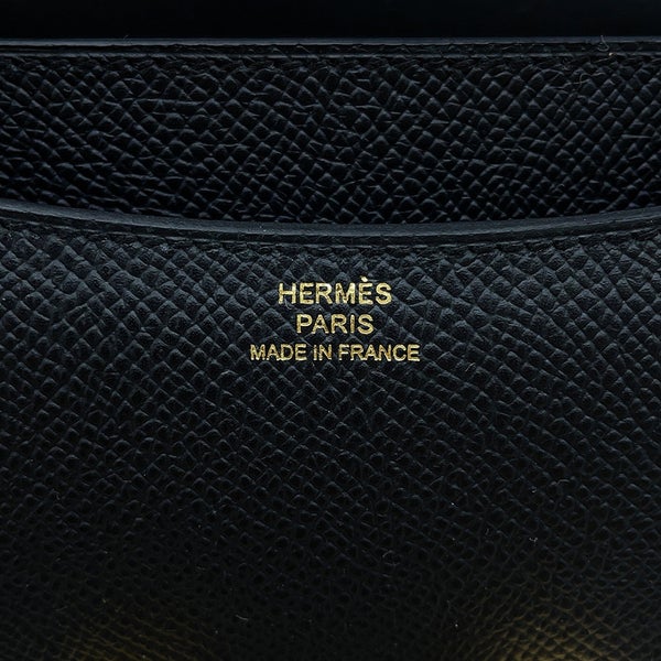 エルメス ショルダーバッグ ミニ コンスタンス3 ミロワール ブラック/ゴールド金具 エプソン G刻印 HERMES 黒
