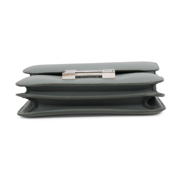 エルメス ショルダーバッグ ミニ コンスタンス3 ミロワール ヴェールアマンド/シルバー金具 エバーカラー/アリゲーターマット K刻印