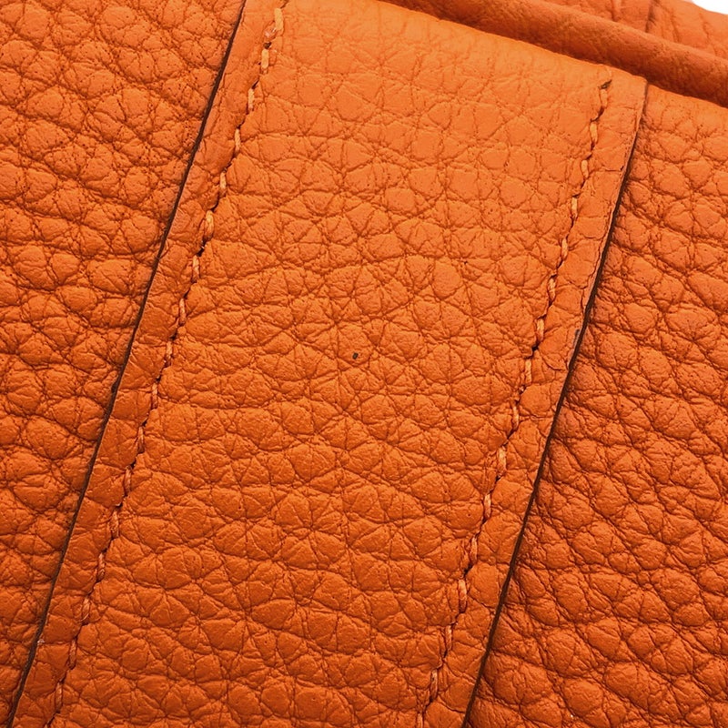 エルメス トートバッグ ガーデンパーティTPM エトゥープ/オレンジ/シルバー金具 トワルオフィシエ/ネゴンダ W刻印 Garden Party