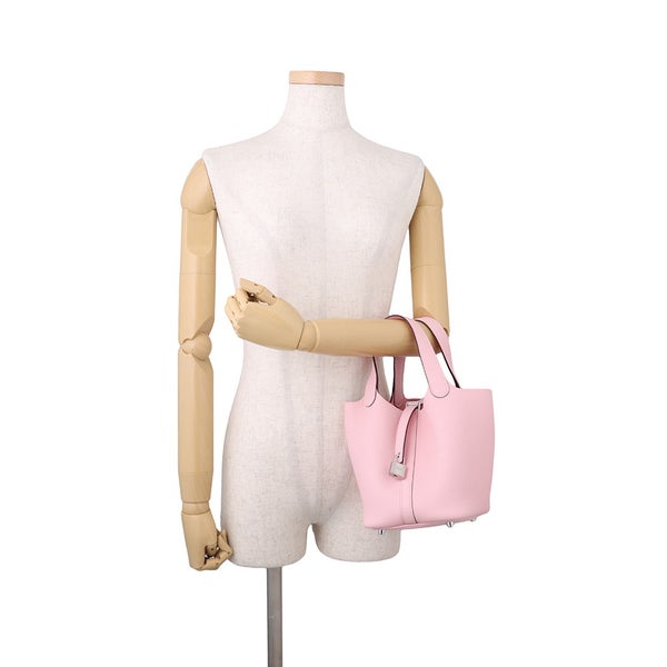 エルメス ハンドバッグ ピコタンロックPM ローズサクラ/シルバー金具 トリヨンクレマンス K刻印 HERMES トートバッグ