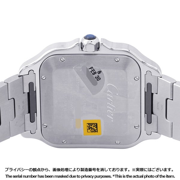 カルティエ サントス ドゥ カルティエ LM WSSA0018 Cartier 腕時計 シルバー文字盤