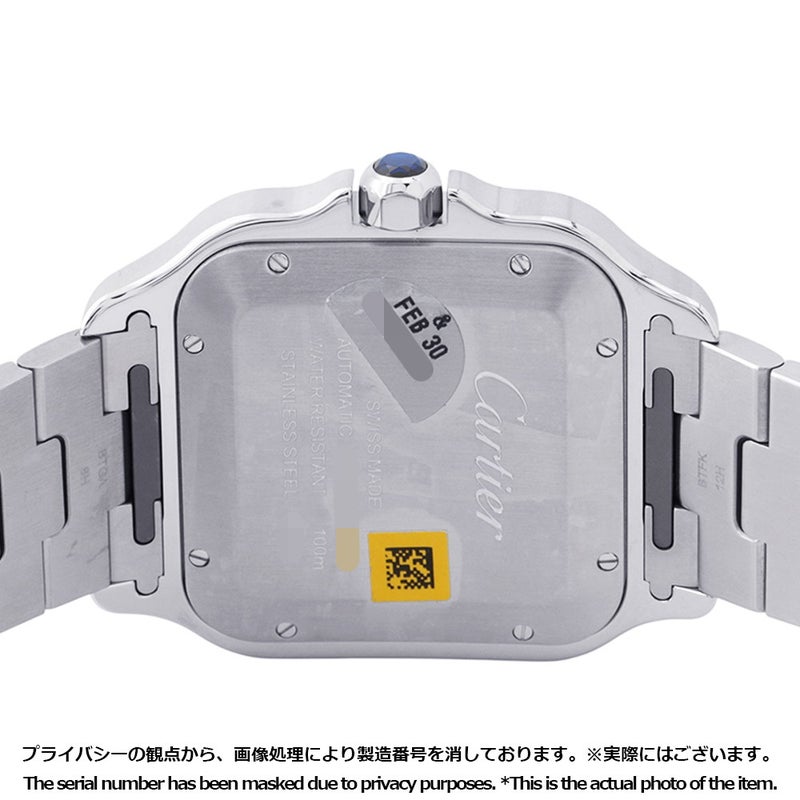 カルティエ サントス ドゥ カルティエ LM WSSA0018 Cartier 腕時計 シルバー文字盤