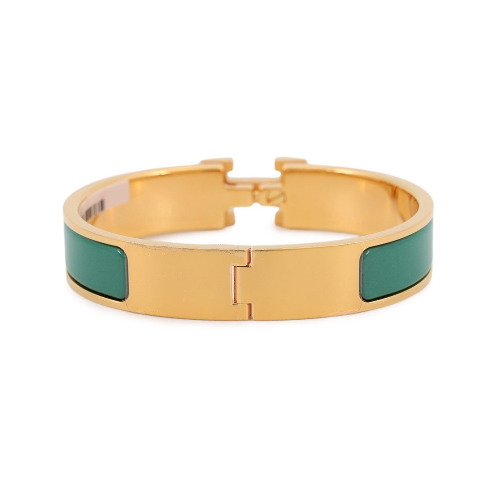 ☆極美品　HERMES クリックH　PM エルメス ブレスレット クリックH クリッククラックPM マラカイト