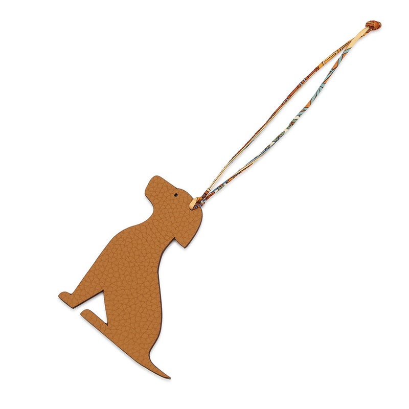 エルメス バッグチャーム プティアッシュ ラブラドール トフィ/カノピ トゴ/シェブルミゾル HERMES チャーム