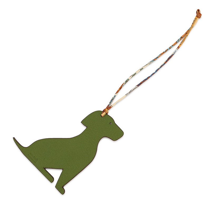 エルメス バッグチャーム プティアッシュ ラブラドール トフィ/カノピ トゴ/シェブルミゾル HERMES チャーム