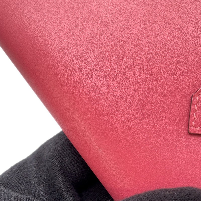 エルメス 長財布 ベアンスフレ マチ有り ローズリップスティック/ゴールド金具 タデラクト C刻印 財布