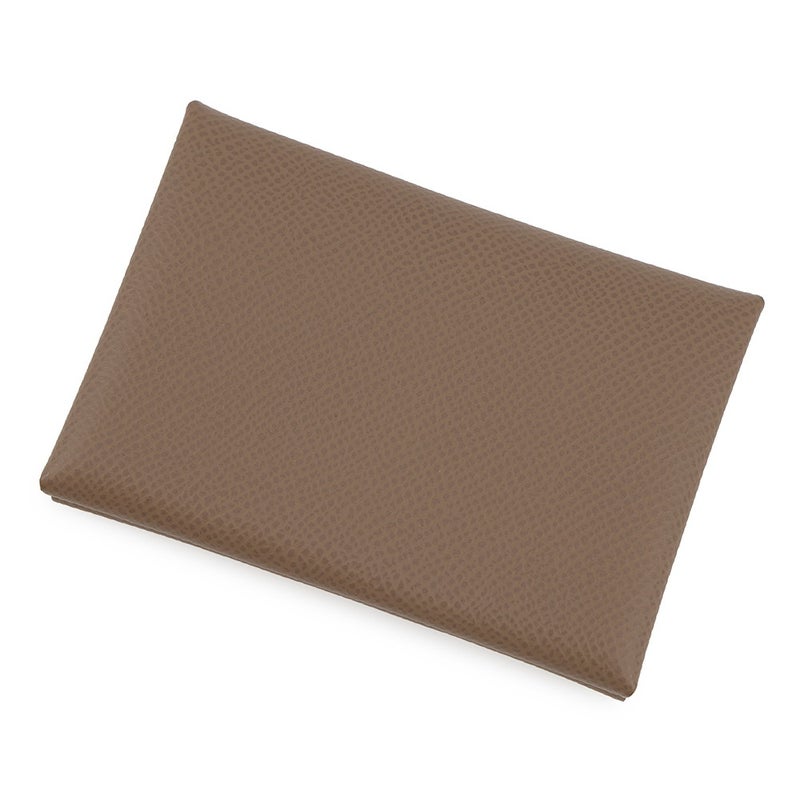 エルメス コインケース カルヴィ デュオ エトゥープ/シルバー金具 エプソン G刻印 財布