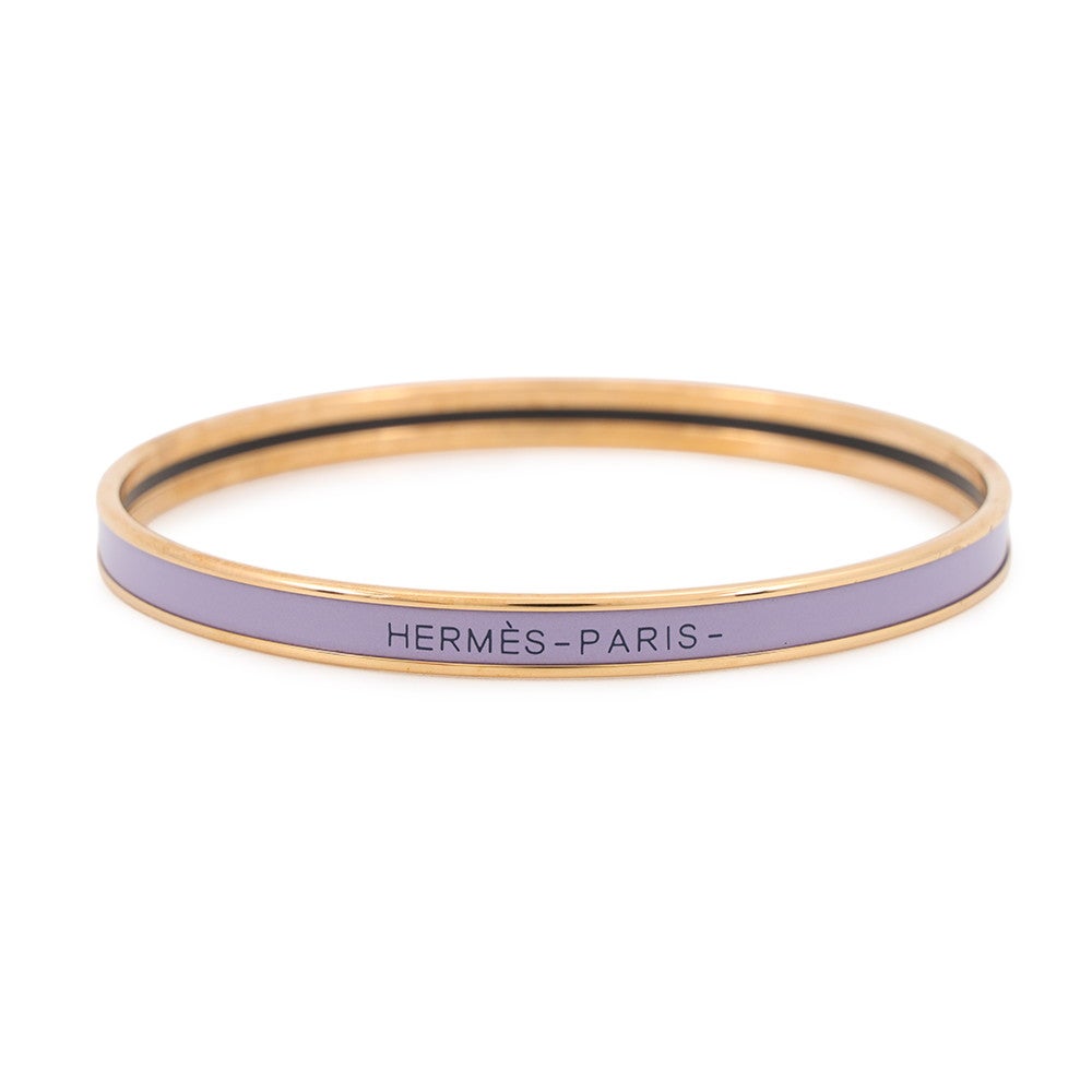 エルメス バングル エナメルブレスレット ユニ リラ/ゴールド金具