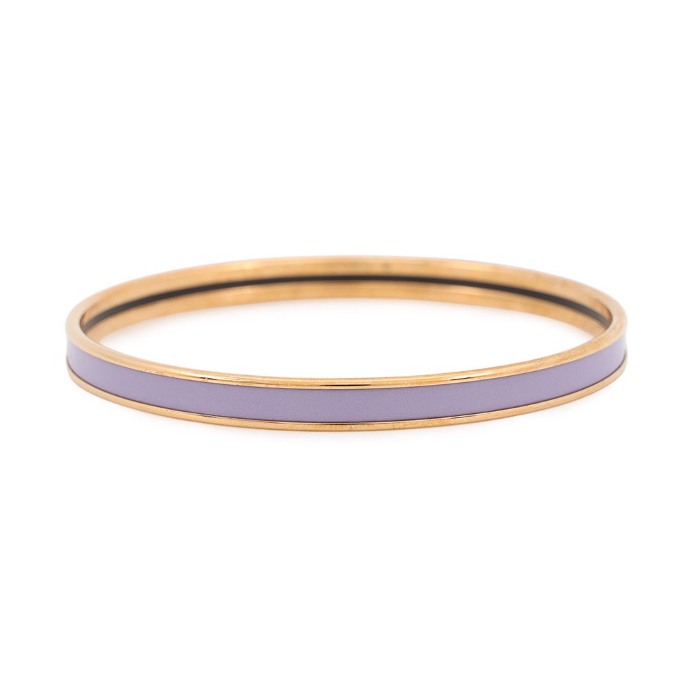 エルメス バングル エナメルブレスレット ユニ リラ/ゴールド金具