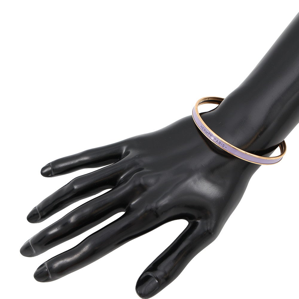 HERMES エルメス エナメルブレスレット バングル ユニ リラ 付属品あり エルメス バングル エナメルブレスレット ユニ リラ/ゴールド金具