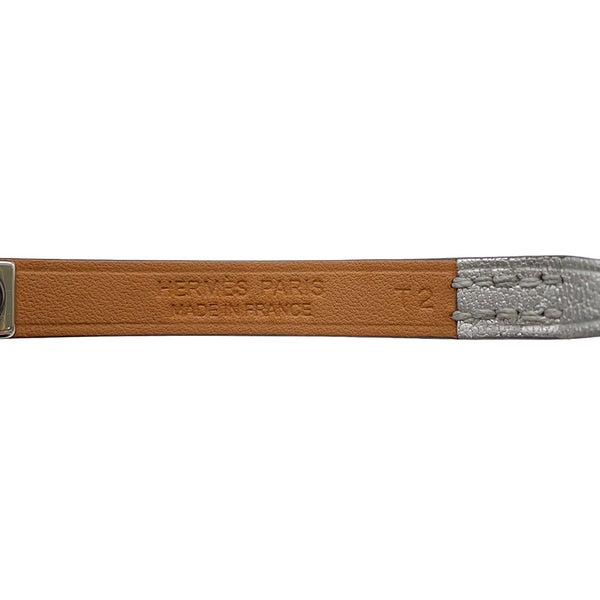 エルメス ブレスレット リヴァル ミニ  アルジャン/シルバー金具 シェブルシャムキラ K刻印 サイズT2