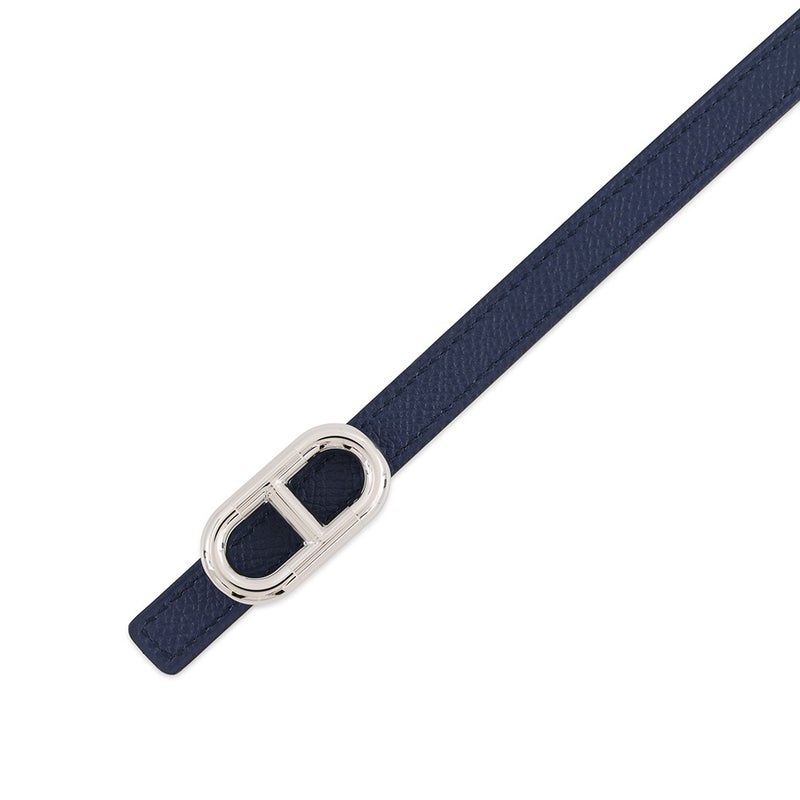 エルメス ベルト マイヨンH リバーシブルヴェールヴェロネーゼ/ブルーサフィール/シルバー金具 スイフト/エプソンW刻印 サイズ70