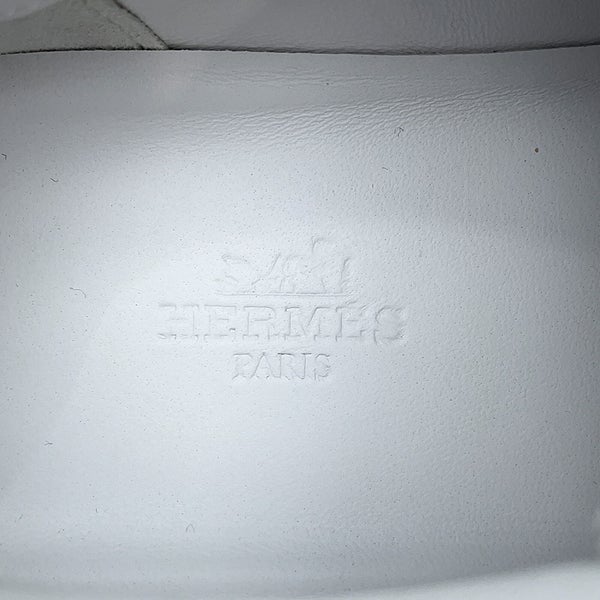 エルメス スニーカー バウンシング カーフレザー スエード レディースサイズ36.5 HERMES 靴 白