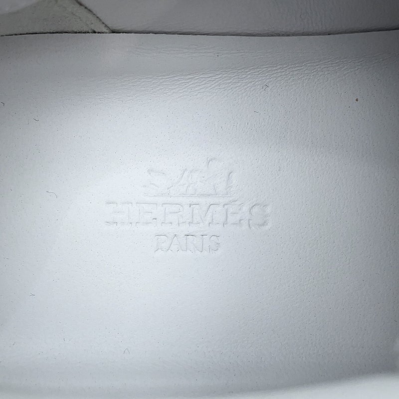 エルメス スニーカー バウンシング カーフレザー スエード レディースサイズ36.5 HERMES 靴 白