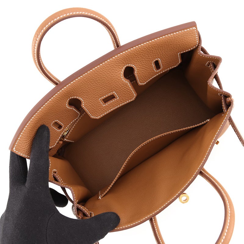 エルメス バーキン25 ゴールド/ゴールド金具 トゴ G刻印 HERMES Birkin ハンドバッグ