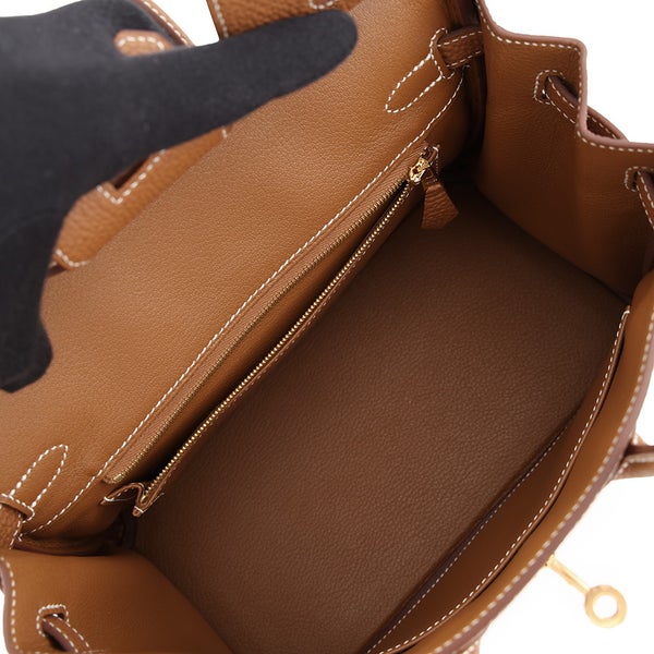 エルメス バーキン25 ゴールド/ゴールド金具 トゴ G刻印 HERMES Birkin ハンドバッグ