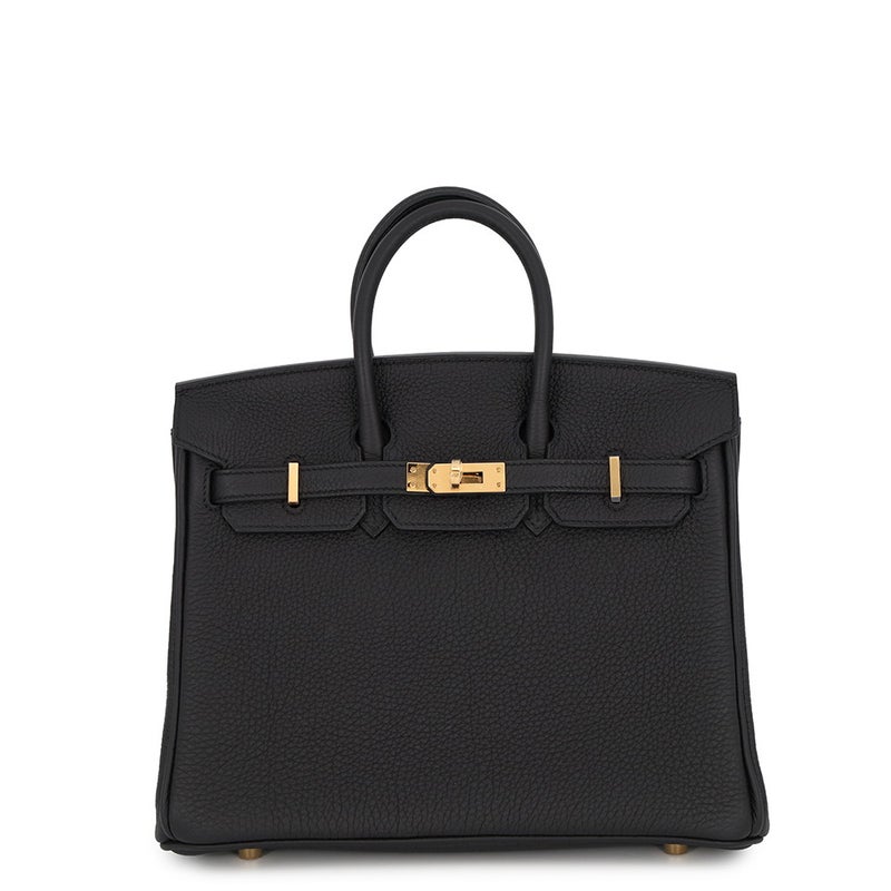 エルメス バーキン25 ブラック/ゴールド金具 トゴ G刻印 HERMES Birkin ハンドバッグ 黒