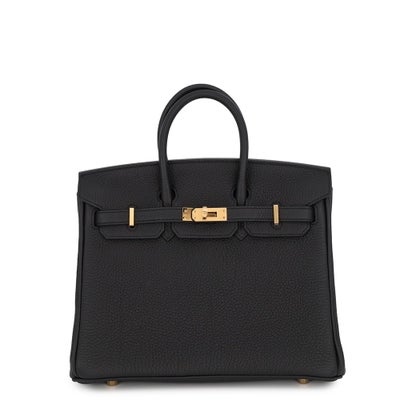 Hermès Birkin 25 Black Togo Gold