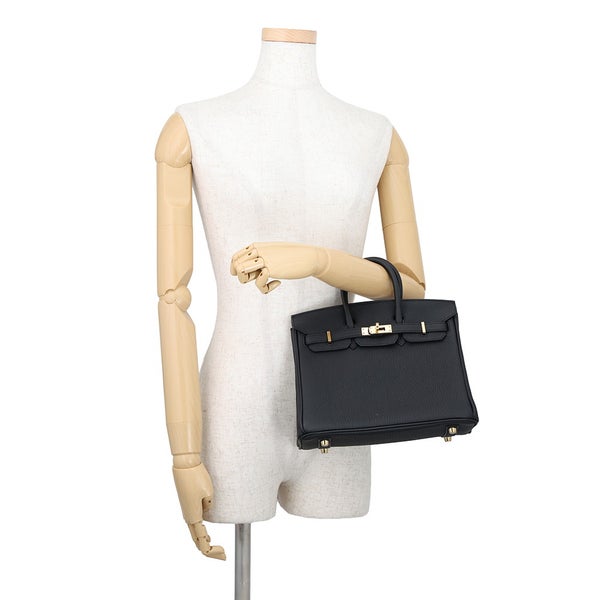 エルメス バーキン25 ブラック/ゴールド金具 トゴ G刻印 HERMES Birkin ハンドバッグ 黒