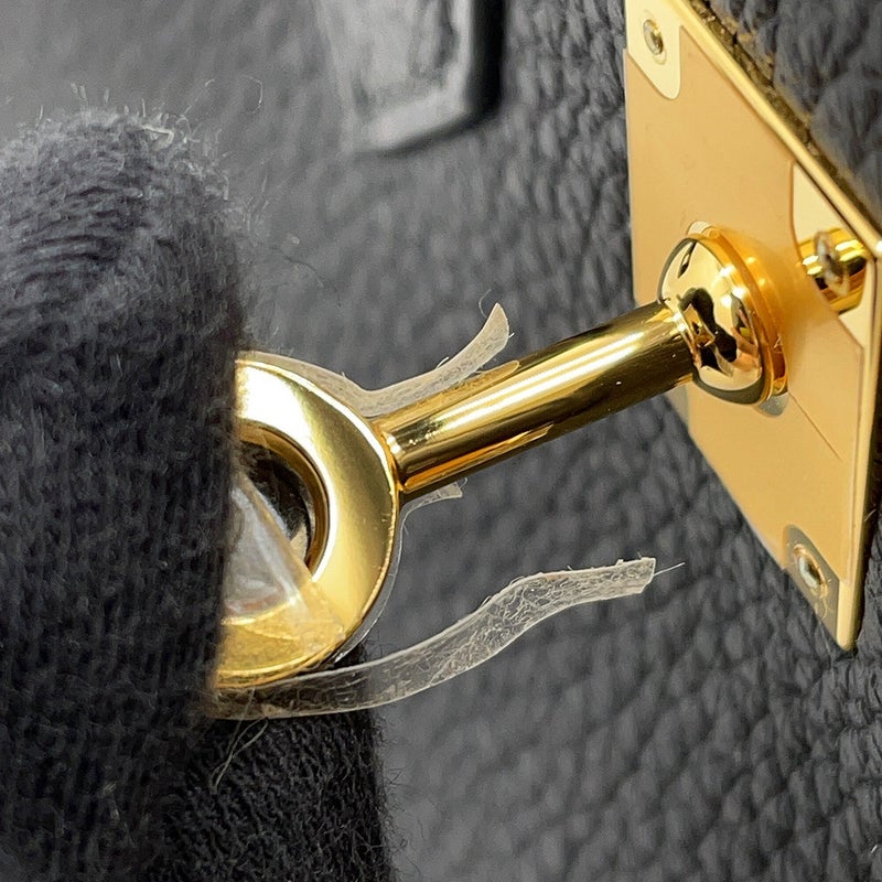 エルメス バーキン25 ブラック/ゴールド金具 トゴ G刻印 HERMES Birkin ハンドバッグ 黒