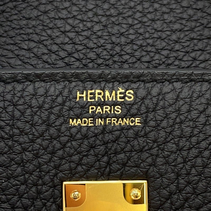 エルメス バーキン25 ブラック/ゴールド金具 トゴ G刻印 HERMES Birkin ハンドバッグ 黒