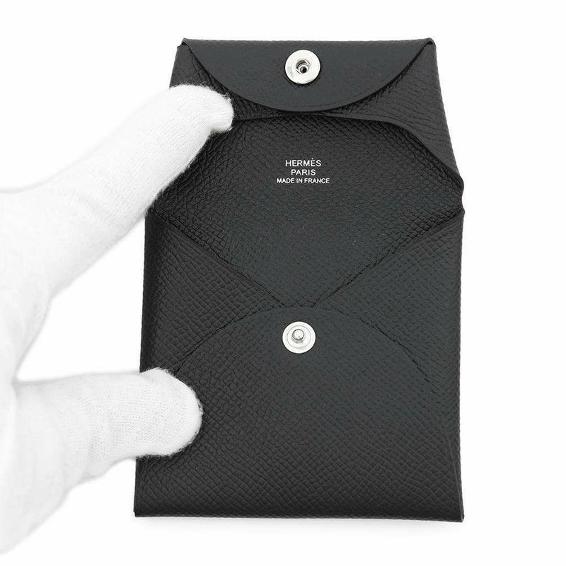 エルメス コインケース バスティア ブラック エプソン B刻印 HERMES 財布 黒