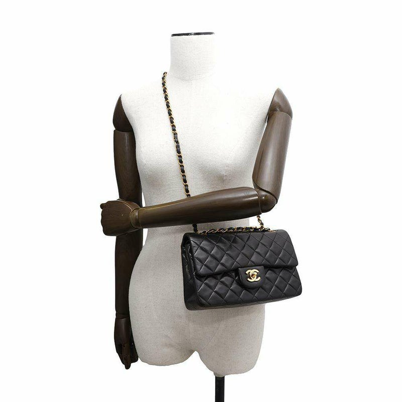 シャネル チェーンショルダーバッグ マトラッセ23 ココマーク ダブルチェーン A01113 CHANEL バッグ 黒