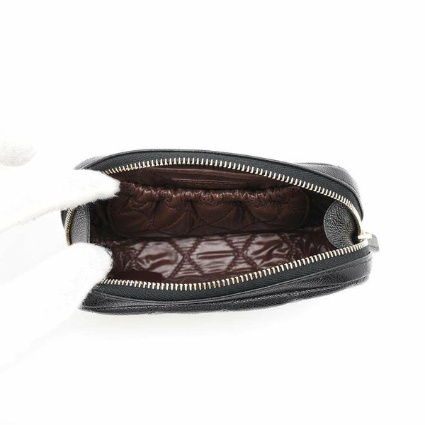 シャネル ポーチ ココマーク マトラッセ コスメポーチ キャビアスキン A80909 CHANEL 小物入れ 化粧ポーチ 黒