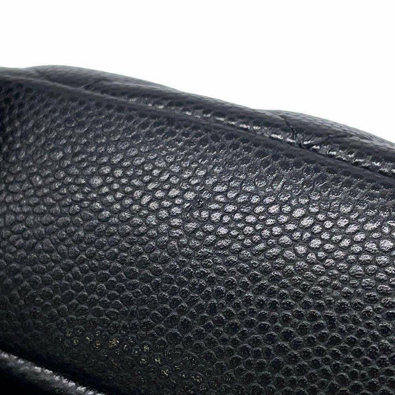 シャネル ポーチ ココマーク マトラッセ コスメポーチ キャビアスキン A80909 CHANEL 小物入れ 化粧ポーチ 黒