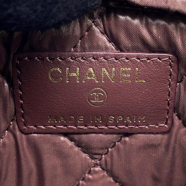 シャネル ポーチ ココマーク マトラッセ コスメポーチ キャビアスキン A80909 CHANEL 小物入れ 化粧ポーチ 黒