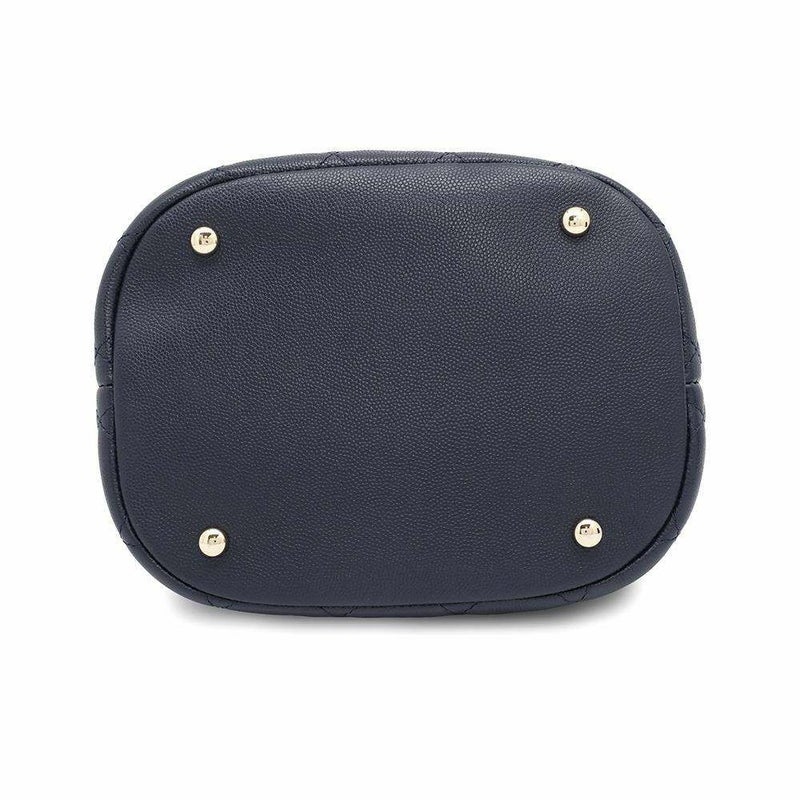 シャネル チェーンショルダーバッグ ココマーク マトラッセ 巾着 キャビアスキン AS0894 CHANEL 2way