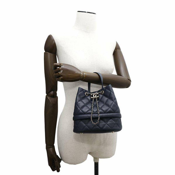 シャネル チェーンショルダーバッグ ココマーク マトラッセ 巾着 キャビアスキン AS0894 CHANEL 2way