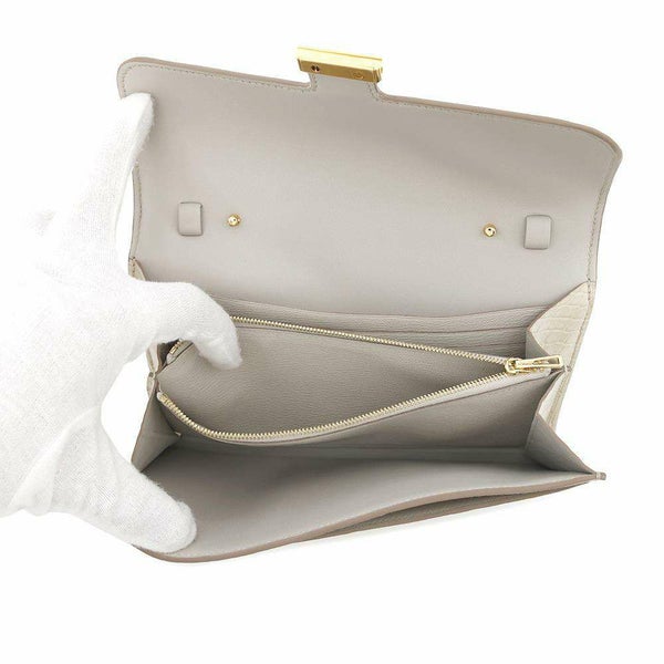 エルメス 長財布 コンスタンス トゥーゴー ロング ベトン/ゴールド金具 アリゲーターマット B刻印 財布