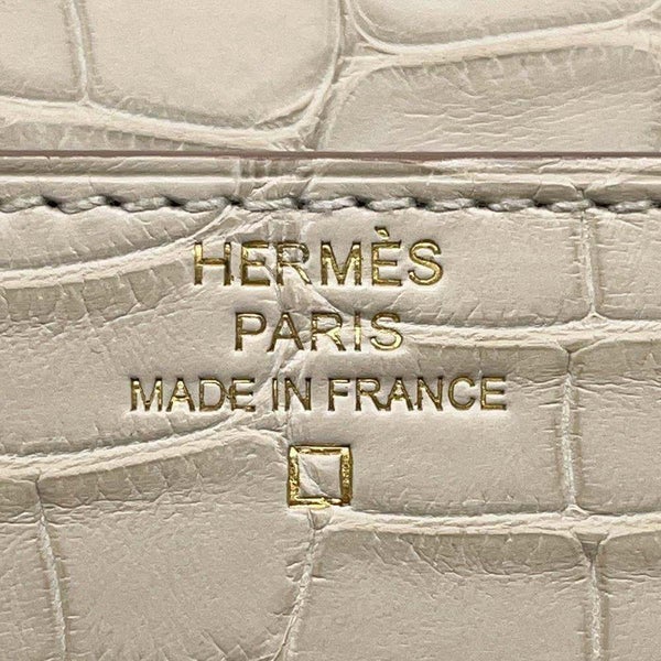 エルメス 長財布 コンスタンス トゥーゴー ロング ベトン/ゴールド金具 アリゲーターマット B刻印 財布