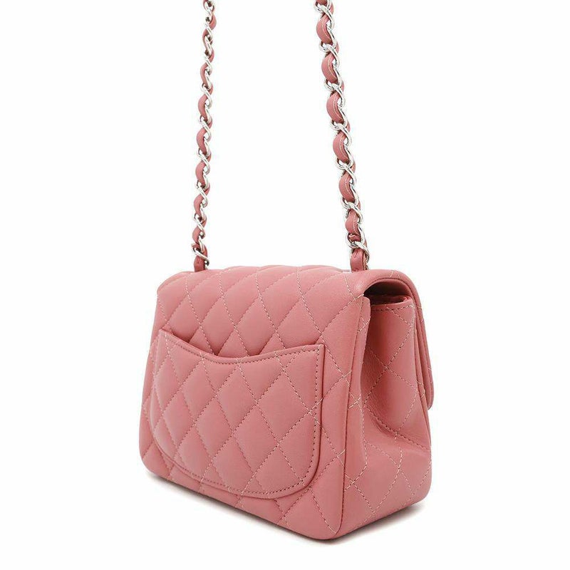 シャネル チェーンショルダーバッグ マトラッセ ココマーク ラムスキン ミニマトラッセ A35200 CHANEL シングルチェーン