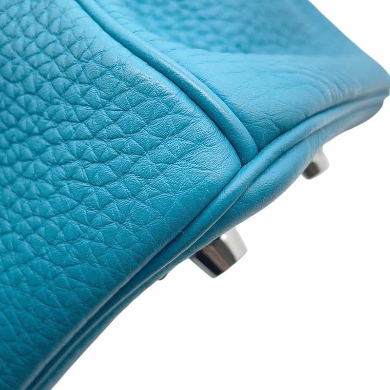 エルメス バーキン25 ターコイズ/シルバー金具 トゴ □R刻印 HERMES Birkin ハンドバッグ