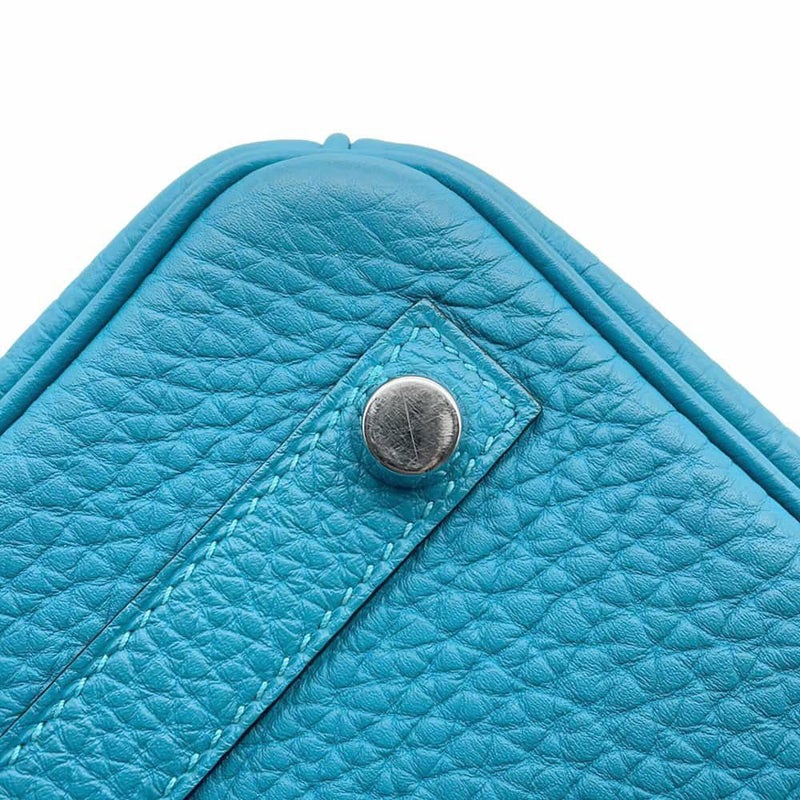 エルメス バーキン25 ターコイズ/シルバー金具 トゴ □R刻印 HERMES Birkin ハンドバッグ