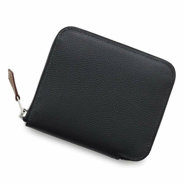 エルメス コインケース アザップコンパクト シルクイン キャバン/シルバー金具 エバーカラー W刻印