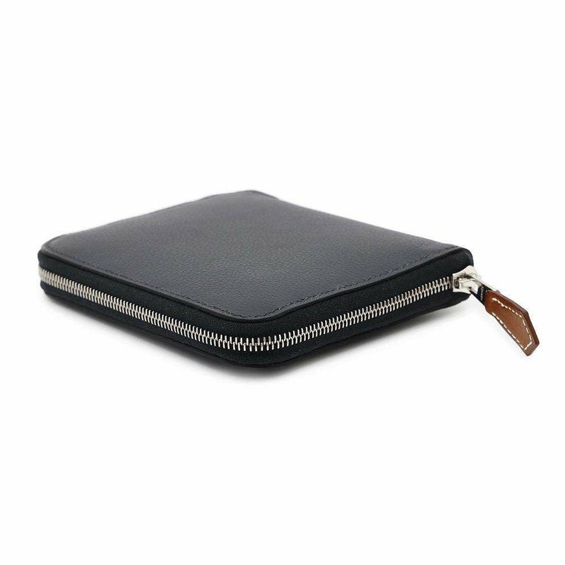 エルメス コインケース アザップコンパクト シルクイン キャバン/シルバー金具 エバーカラー W刻印