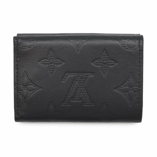 ルイヴィトン 三つ折り財布 モノグラム・シャドウ ディスカバリー・コンパクト ウォレットM67631 ブラック 黒