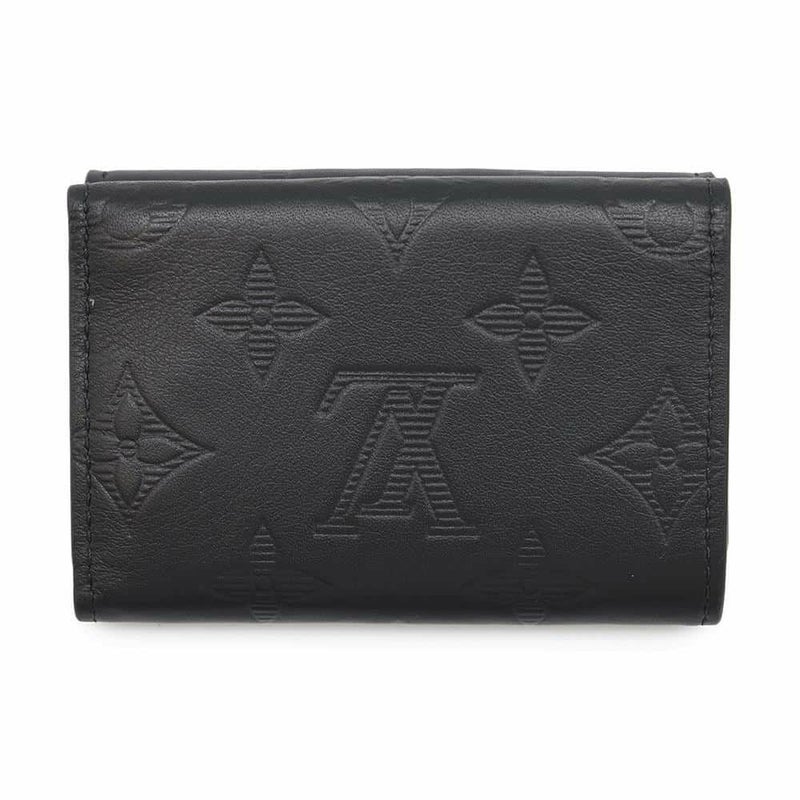 ルイヴィトン 三つ折り財布 モノグラム・シャドウ ディスカバリー・コンパクト ウォレットM67631 ブラック 黒