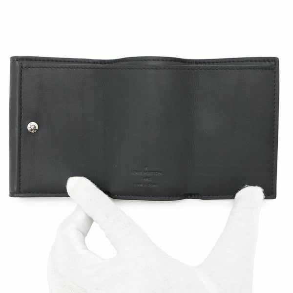 ルイヴィトン 三つ折り財布 モノグラム・シャドウ ディスカバリー・コンパクト ウォレットM67631 ブラック 黒